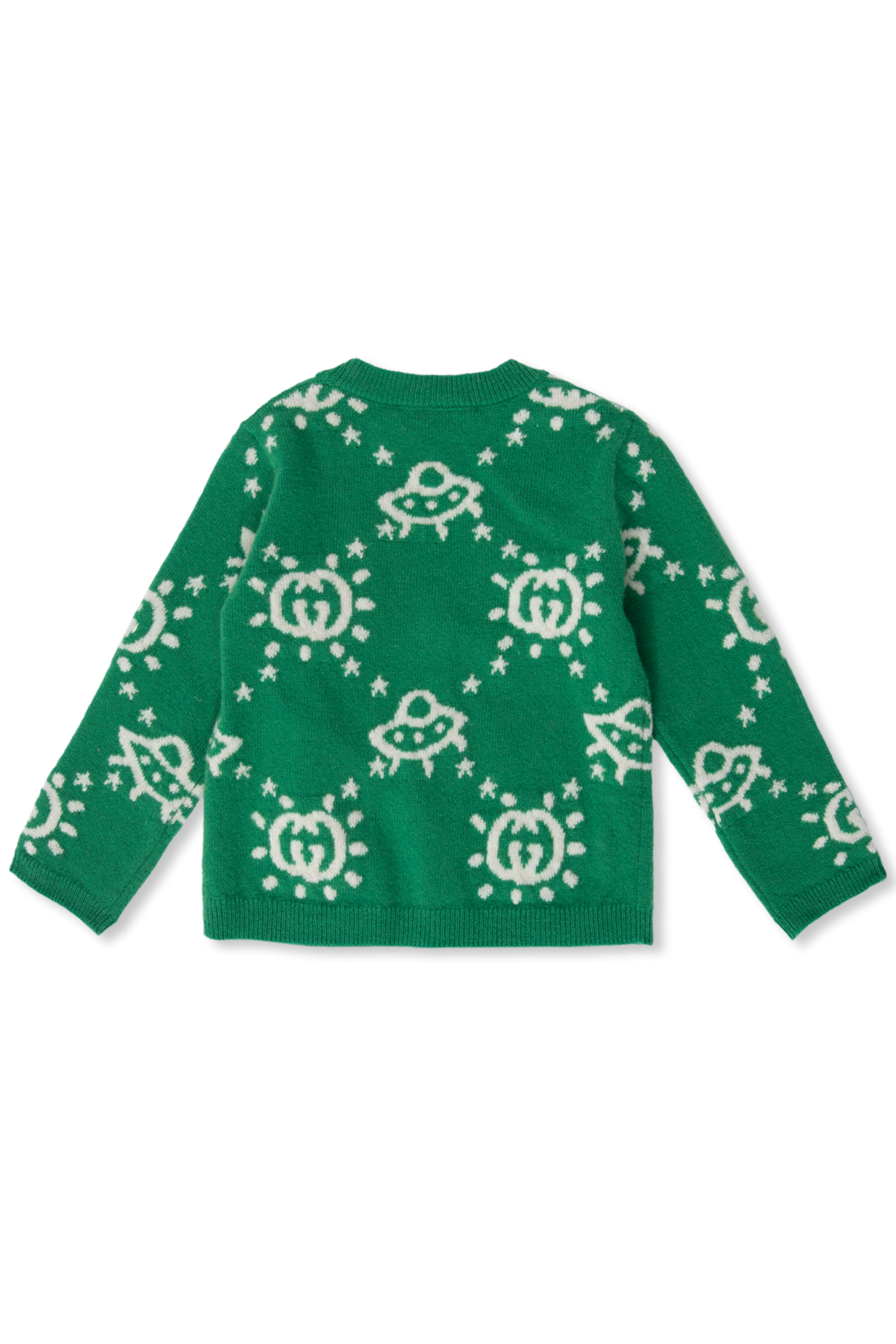 Green Cardigan with a monogram Gucci Kids - Vitkac Canada